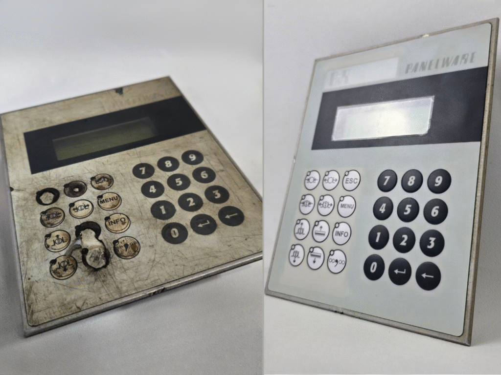 Ремонт панели оператора B&R Bedienpanel ДО и ПОСЛЕ